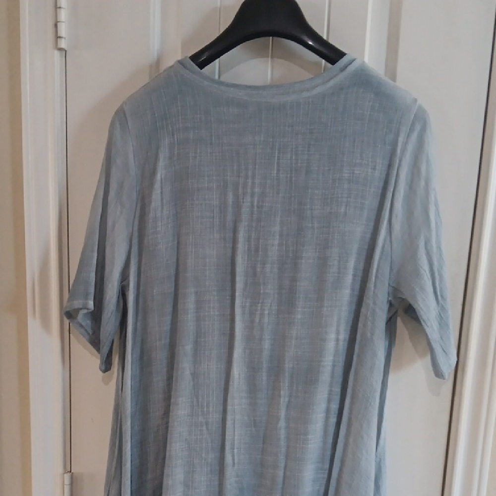 Source Unknown* Pale Blue Asymmetrical Women’s Dr… - image 7